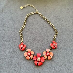 Paparazzi Gold and Pink Floral Necklace